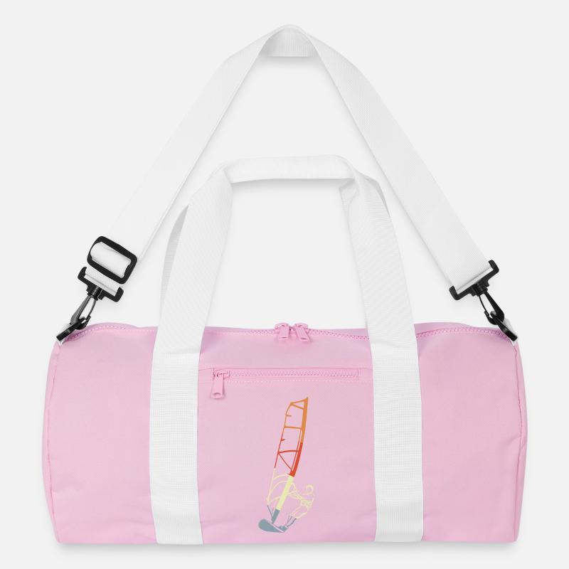 Funny windsurfer boy Recycled Duffel Bag