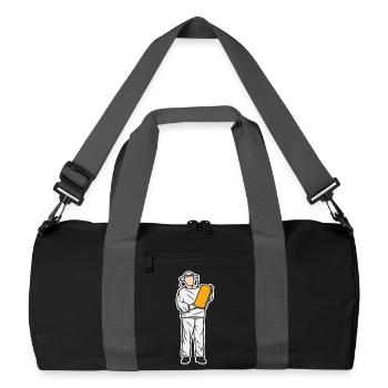 Funny beekeeper kid - Recycled Duffel Bag - black/graphite grey - Front