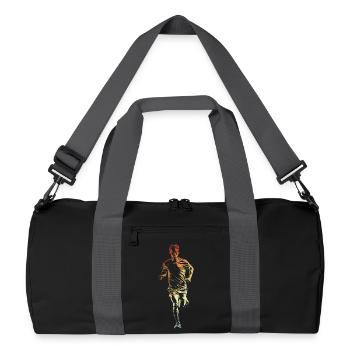 Jogger Vintage-Look - Recycelte Duffel Bag - Schwarz/Graphitgrau - Vorne