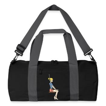 Physics Physicist Teacher Science Funny Saying - Recycled Duffel Bag - black/graphite grey - Front