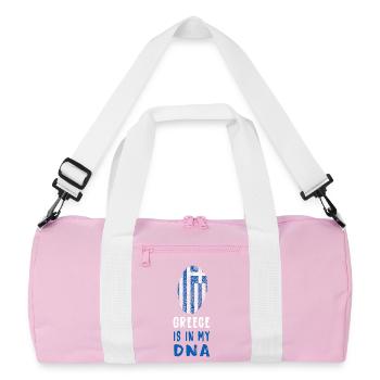 La Grèce est dans mon ADN - Sac de sport recyclé - rose/blanc - Devant