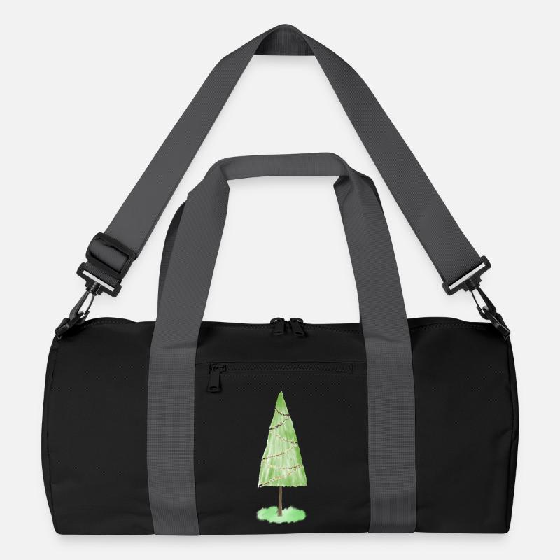 Festliche Tannenschmuck-Grafik Recycelte Duffel Bag