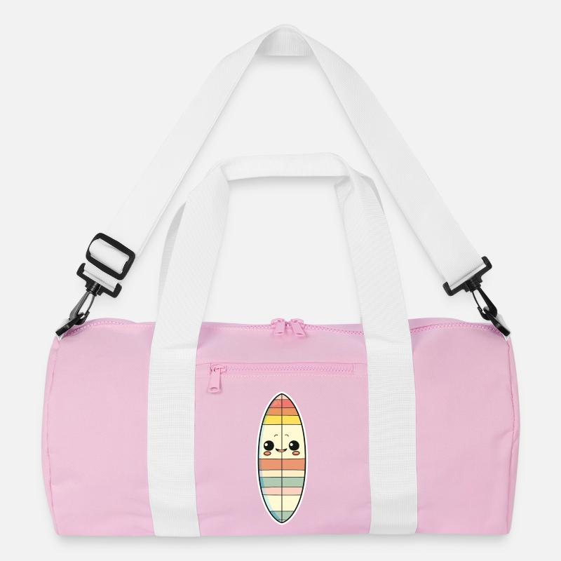 Surfbrett Comic Stil Recycelte Duffel Bag
