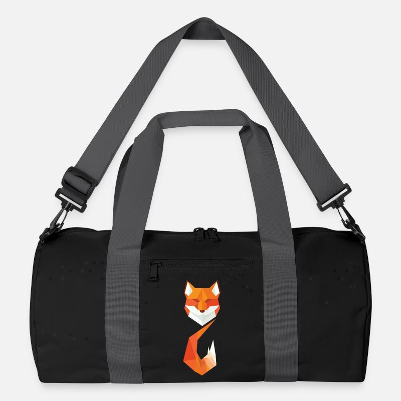 Moderner geometrischer Fuchs Recycelte Duffel Bag