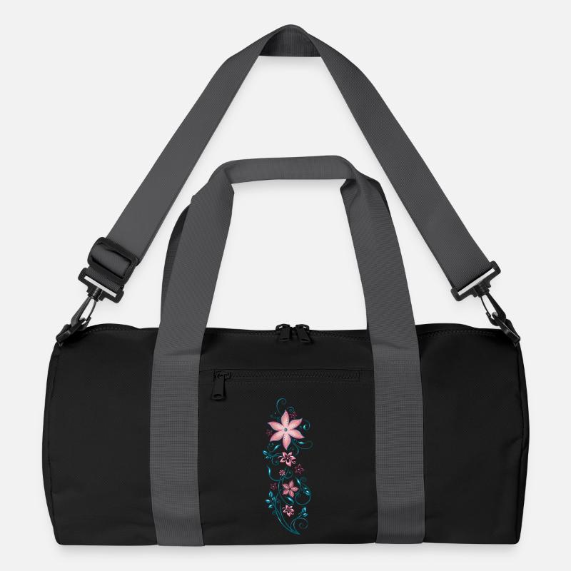 Blumen Blüten Sommer tropisch bunt Recycelte Duffel Bag