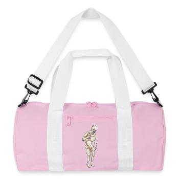 Maman Halloween Bubble Tea - Sac de sport recyclé - rose/blanc - Devant