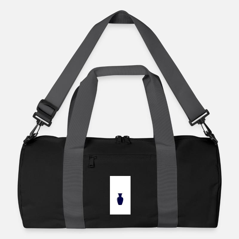 Mitternachtsblaue Vasen-Silhouette Recycelte Duffel Bag