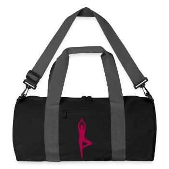 Formes de yoga Silhouettes - Sac de sport recyclé - noir/gris graphite - Devant