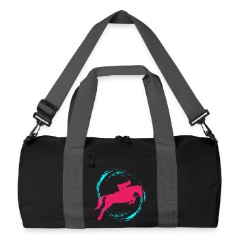 équitation - Sac de sport recyclé - noir/gris graphite - Devant