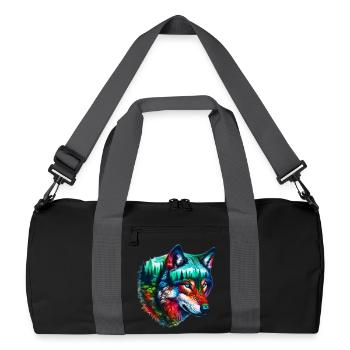 Loup - Sac de sport recyclé - noir/gris graphite - Devant