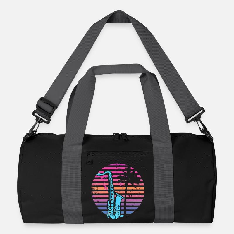 90er Jahre Saxophon Recycelte Duffel Bag