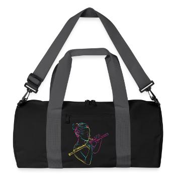 Flute Girl 80s - Recycled Duffel Bag - black/graphite grey - Front