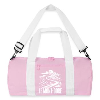 Le Mont-Dore – Cyclisme & Montagne Volcanique - Sac de sport recyclé - rose/blanc - Devant