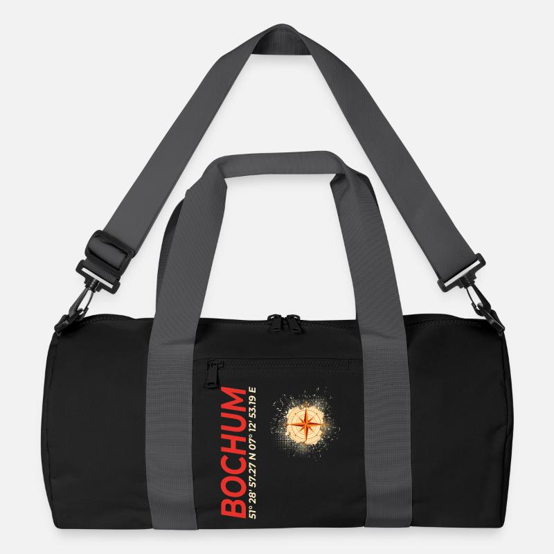 Bochum - Recycelte Duffel Bag - Schwarz/Graphitgrau