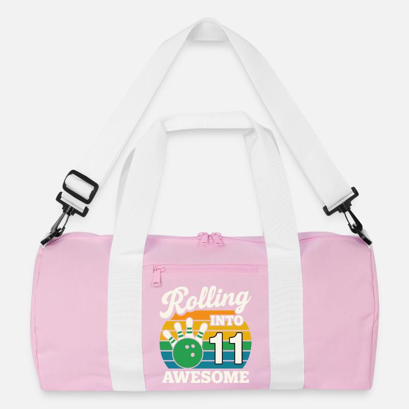 Retro 11 Bowling Celebration Tee Recycled Duffel Bag