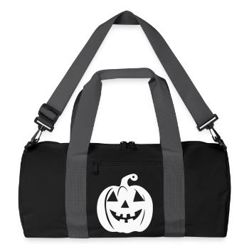 Motifs de citrouilles effrayantes pour Halloween - Sac de sport recyclé - noir/gris graphite - Devant