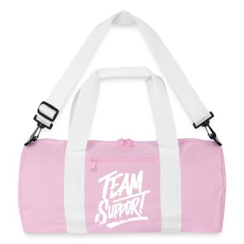 Team Support Association - Recycled Duffel Bag - pink/white - Front
