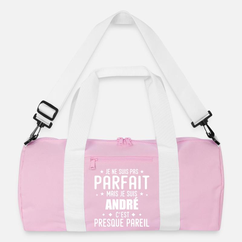 André: authentisch, unvollkommen, oben, perfekt Recycelte Duffel Bag