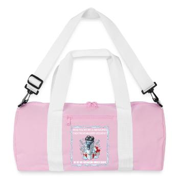 Dry Shaver Gift - Recycled Duffel Bag - pink/white - Front