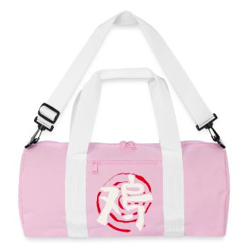 Coq - Astrologie Chinoise - Sac de sport recyclé - rose/blanc - Devant
