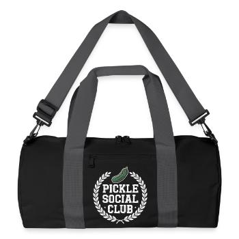 Pickle Social Club Concombre Humour Crew - Sac de sport recyclé - noir/gris graphite - Devant