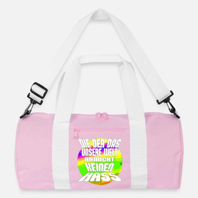 No Hate – Our World Needs Love Recycled Duffel Bag