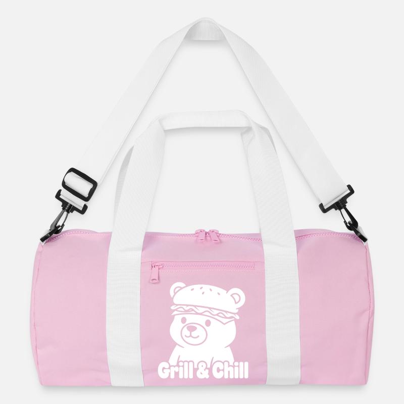 Bär mit Burger-Hut Recycelte Duffel Bag