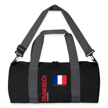 Nantes - Sac de sport recyclé - noir/gris graphite - Devant