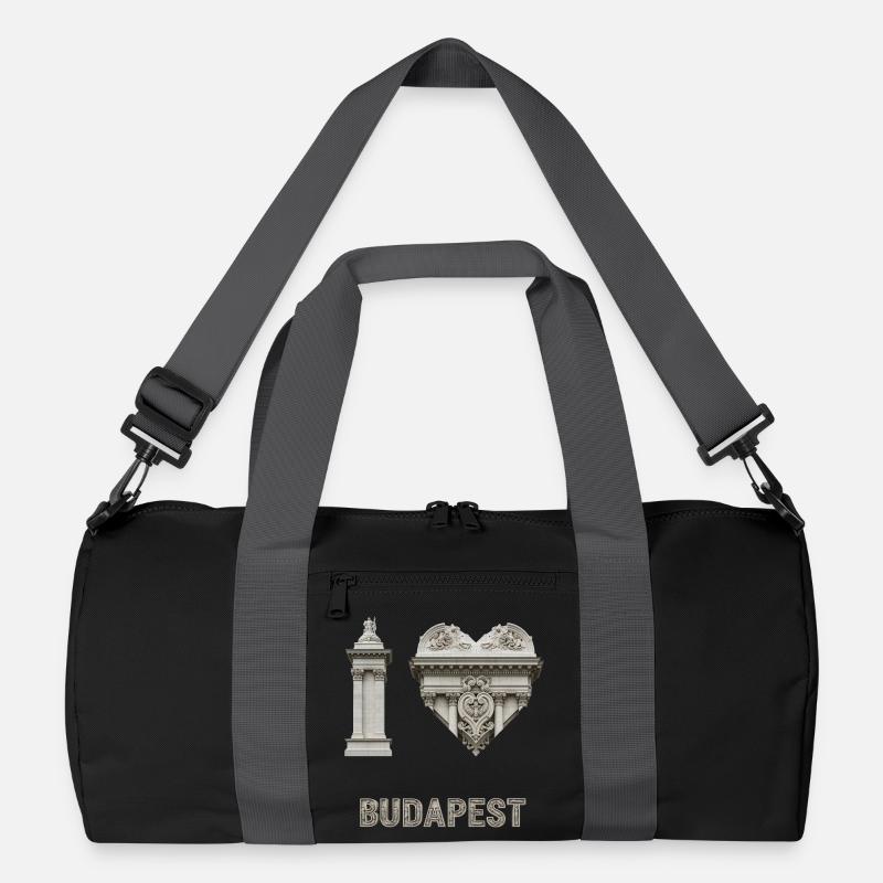 I Love Budapest – Classical Architecture Recycled Duffel Bag