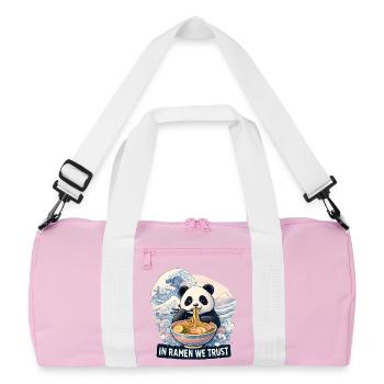 Bol de nouilles ramen panda - Sac de sport recyclé - rose/blanc - Devant