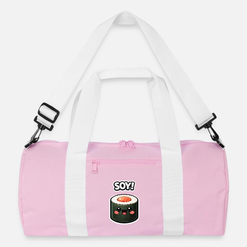 Kawaii Sushi Roll Soy Sticker Recycelte Duffel Bag