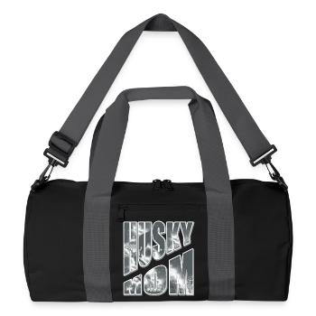 Maman Husky dans la neige - Sac de sport recyclé - noir/gris graphite - Devant