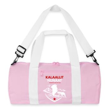 Kalaallit Nunaat - Greenland Nature & Protest Motif - Recycled Duffel Bag - pink/white - Front