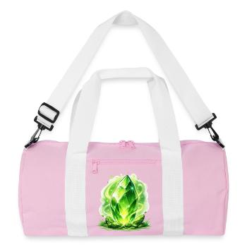 Green Crystal Magic - Recycled Duffel Bag - pink/white - Front