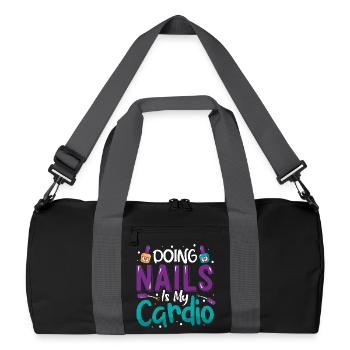 Nail Designer Nail Designer Cosmetics Nail Salon - Recycled Duffel Bag - black/graphite grey - Front
