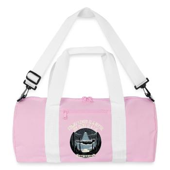 Believe In Calisthenics - Recycled Duffel Bag - pink/white - Front