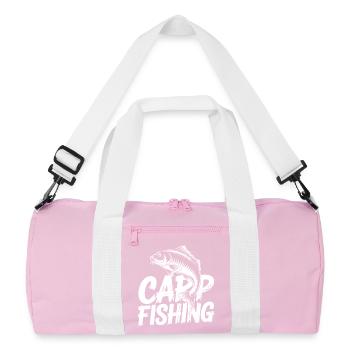 Cap Fishing Karpfen - Recycelte Duffel Bag - Rosa/Weiß - Vorne