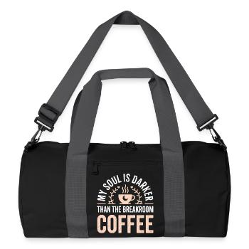 Âme plus sombre que le café de la salle de pause - Sac de sport recyclé - noir/gris graphite - Devant