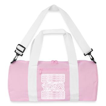 Year 1952 - Recycled Duffel Bag - pink/white - Front