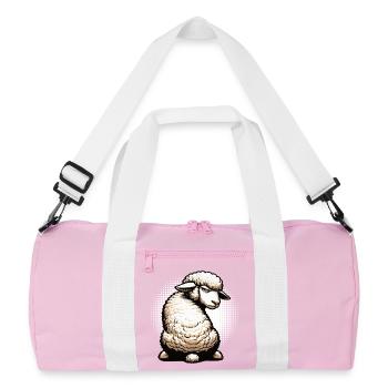 Moutons, moutons, bergers, bergers, bélier, béliers - Sac de sport recyclé - rose/blanc - Devant