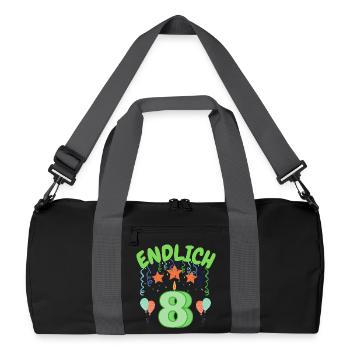 Enfin 8 - Sac de sport recyclé - noir/gris graphite - Devant