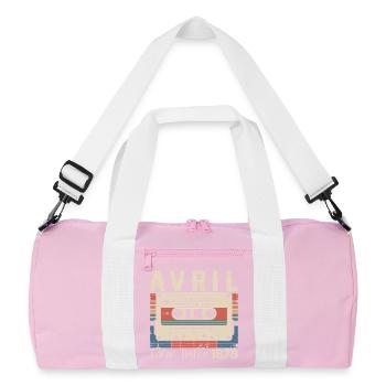April 1978 - Recycled Duffel Bag - pink/white - Front