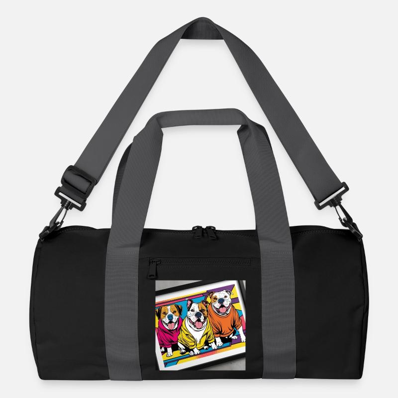 Funny Dogs Recycelte Duffel Bag