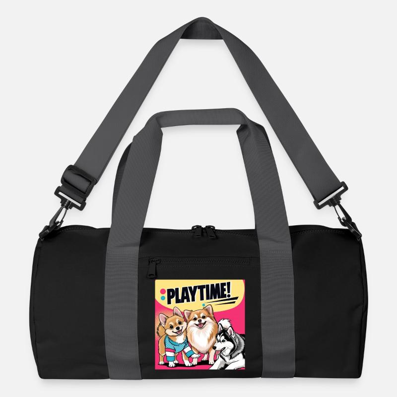 Comic Dogs - Playtime Recycelte Duffel Bag
