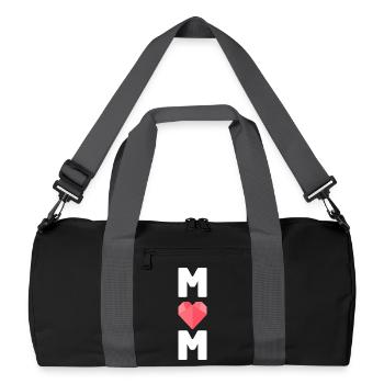 Lustiges Mama Oma Muttertag Geschenk Design Humor - Recycelte Duffel Bag - Schwarz/Graphitgrau - Vorne