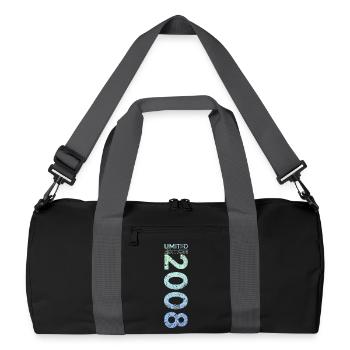 Édition limitée cadeau pour le 18e anniversaire 2008 - Sac de sport recyclé - noir/gris graphite - Devant