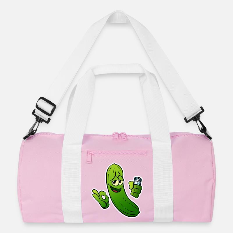 Gurkenheld Cartoon Recycelte Duffel Bag