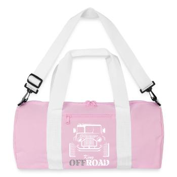 Offroad 4x4 Voiture Camion SUV Off-Road Wagon Icon - Sac de sport recyclé - rose/blanc - Devant