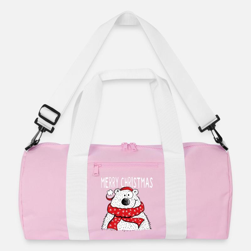 Merry Christmas Bär - Winter - Eisbär - Comic Recycelte Duffel Bag
