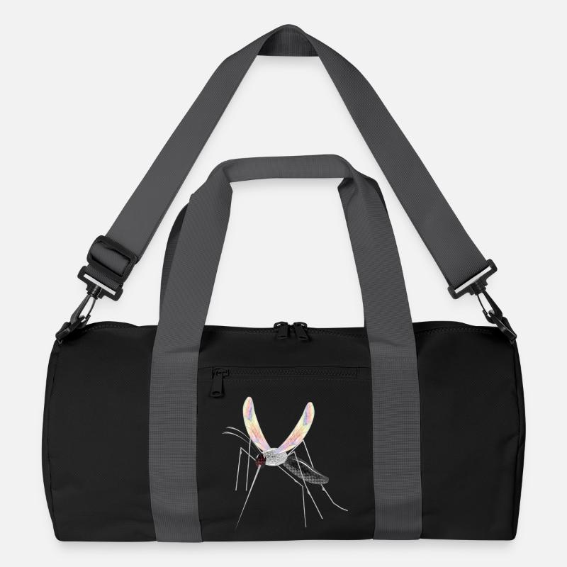 irisierende Zeichnung einer Stechmücke Mosquito Recycelte Duffel Bag